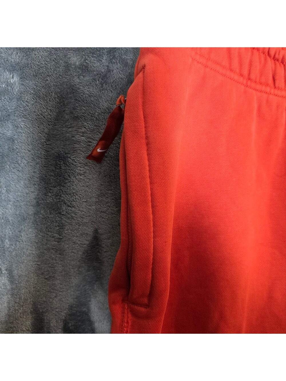 Nike Solo Swoosh Men's Burnt Orange Fleece Pants Sz Large - Picture 9 of 9